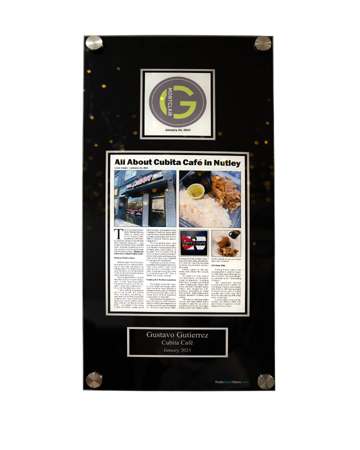 Guttenberg Press - All About Cubita Café